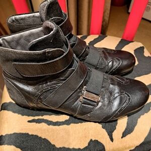 Men's Black Leather Boots